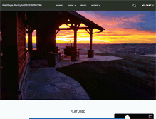Tablet Screenshot of heritagebackyard.com